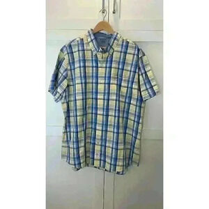 Izod Saltwater Relaxed Classic Seaport Poplin Mens Shirt Size XXL Pre-Owned